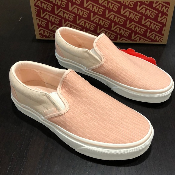 Vans | Shoes | Vans Classic Slipon Multi Woven Creme De Peche | Poshmark